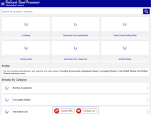 Tablet Screenshot of nationalsteelprocessor.com